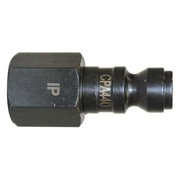 INTERSTATE PNEUMATICS 1/4 Inch Automotive Steel Coupler Plug x 1/4 Inch Female NPT (Black), PK 50 CPA440-50K